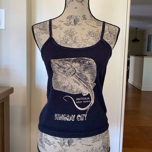 Black Stingray Tank Top
